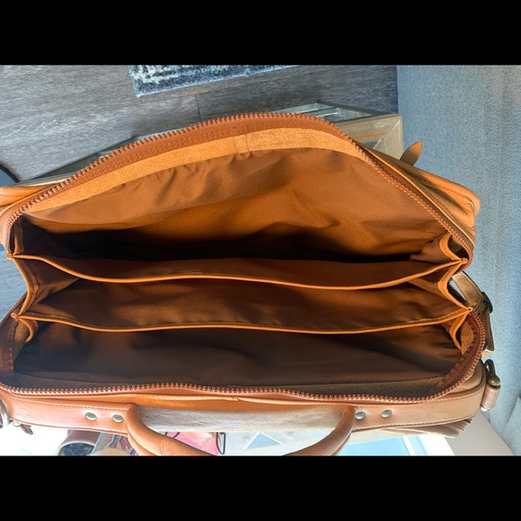 Genuine Leather Briefcase by Avenues in Leather - Picture 3 of 8